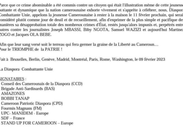 Assassinat de Martinez Zogo : contre l’enquête de Biya, la DCU exige l’arrestation de Laurent Esso. L’ONU, l’UA, le Quai d’Orsay… saisis