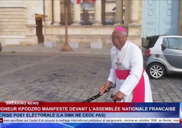 Après sommet de Montpellier : Mgr Kpodzro du Togo marche sur le parlement français pour exiger  la fin de la dynastie Gnassingbe